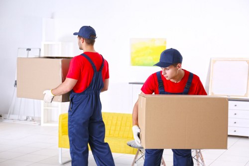 Moving van parked on a London street ready for a residential move