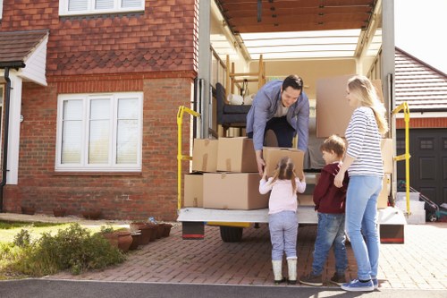 Commercial movers handling office furniture and equipment in London