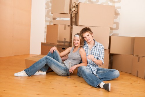 Office relocation team planning a move in central London
