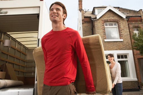 Packing and loading furniture for a London relocation