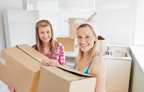 Removal team coordinating a move between London properties